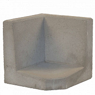 L-Hoekelement Grijs 100x40x40 cm