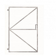 Stalen frame universeel 100x155 cm