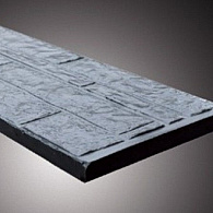 Betonnen onderplaat antraciet gecoat rotsmotief 184x36x3 cm