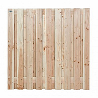 Douglas scherm geschaafd 180x180 cm, 19 planks