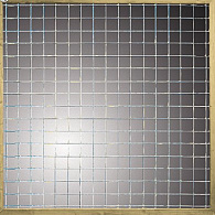 Vuren draadscherm in kader 180x180 cm
