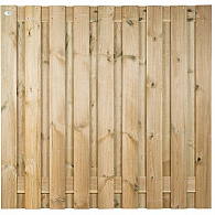 Grenen scherm verticaal 180x180 cm, 19 planks