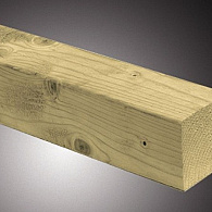 Vuren paal geschaafd 7x7x300 cm
