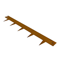 Multi-Edge Metal kantopsluiting Corten 100 cm x 17,5 cm x 1,5 mm