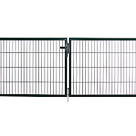 Poort compleet dubbel groen 120x300 cm