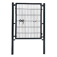 Poort compleet enkel antraciet 160x100 cm