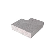Schellevis® trap hoekstuk 90° buiten (37/15) Grijs 60x60 cm