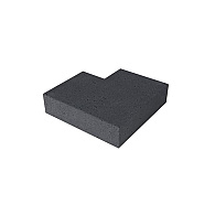 Schellevis® trap hoekstuk 90° buiten (37/15) Antraciet 60x60 cm