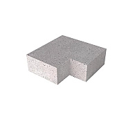 Schellevis® trap hoekstuk 90° binnen (40/20) Grijs 60x60 cm