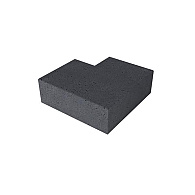 Schellevis® trap hoekstuk 90° buiten (40/20) Antraciet 60x60 cm