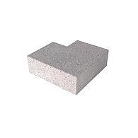 Schellevis® trap hoekstuk 90° buiten (40/20) Grijs 60x60 cm