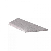 Schellevis® Zwembadrand hoekstuk verstek links Grijs 100/60x40x5 cm