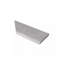 Schellevis® Zwembadrand hoekstuk verstek rechts Grijs 100/60x40x5 cm