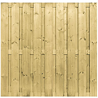 Vuren scherm 180x180 cm, 21 planks