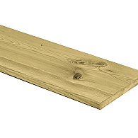Vuren plank geschaafd 1,6x14x360 cm