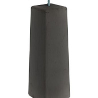 Betonpoer zwart incl. bevestingsplaat 12/22x40 cm