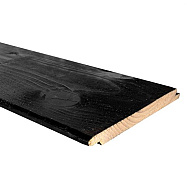 Vuren Achterwand / zijwand Zwart Half-Lips verticaal 300 cm
