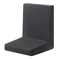 L-Element Zwart 50x40x40 cm