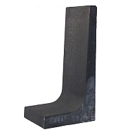 L-Element Zwart 100x50x40 cm