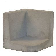 L-Hoekelement Grijs 40x40x40 cm