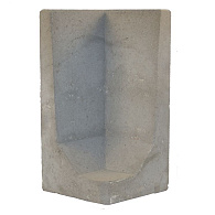 L-Hoekelement Grijs 80x40x40 cm