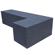 Patiohoekblok Antraciet 60/30x15x15 cm