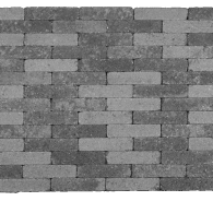 Actionline waalformaat getrommeld Grijs/Zwart 20x5x7 cm