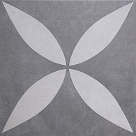 GeoCeramica Ambiente Antracite Flower 60x60x4 cm