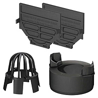 ACO Hexaline set onderuitloop Ø110mm en eindschotjes