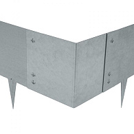 Multi-Edge Metal kantopsluiting Hoekstuk Verzinkt 17,5 cm x 1,5 mm