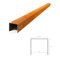 Multi-Edge afdekker Corten 5x5x5x149 cm (doos á 7 stuks)