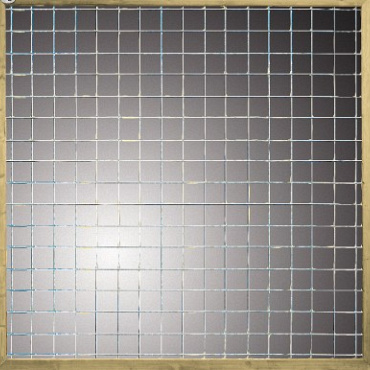 Vuren draadscherm in kader 180x180 cm