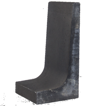 L-Element Zwart 80x40x40 cm