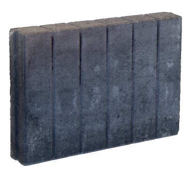Palissadeband Zwart 8x35x50 cm recht (UITLOPEND)