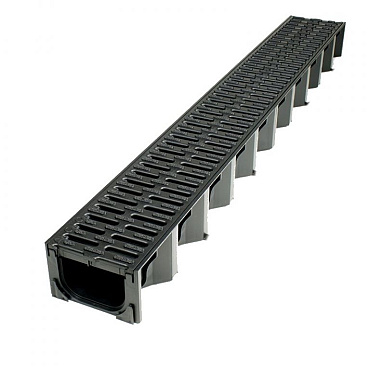 ACO Hexaline kunststofgoot 100 cm zwart