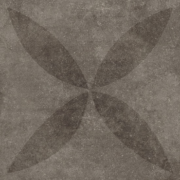 Solostone 3.0 Hormigon Flower Black 90x90x3 cm