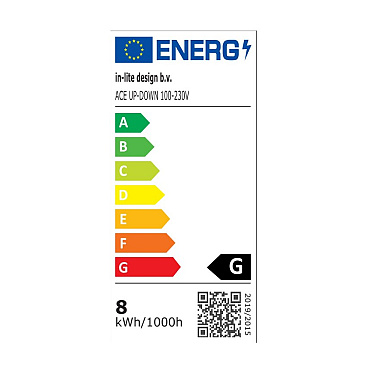 In-Lite Wall ACE UP-DOWN WHITE 100-230V