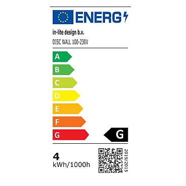 In-Lite DISC Wall Light Head 100-230V