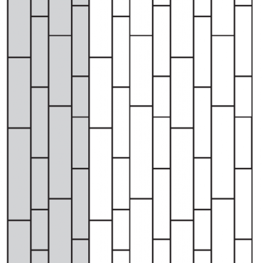 GeoPiazza Milano lineair wildverband (5,76m²) (UITLOPEND)