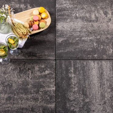 GraniPlus Santorini Black 60x60x6 cm (UITLOPEND)