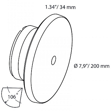 In-Lite DISC Wall Light Head 100-230V