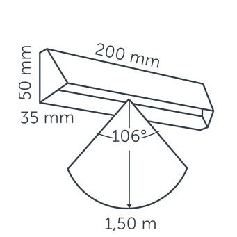 In-Lite Wall WEDGE SLIM DARK