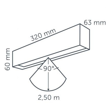 In-Lite Wall EVO DOWN DARK