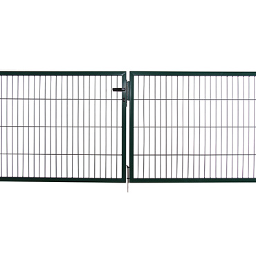 Poort compleet dubbel groen 120x300 cm