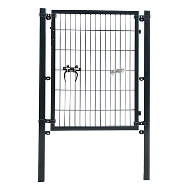 Poort compleet enkel antraciet 200x100 cm