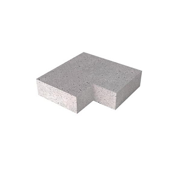 Schellevis® trap hoekstuk 90° binnen (37/15) Grijs 60x60 cm