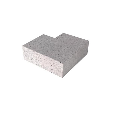 Schellevis® trap hoekstuk 90° buiten (40/20) Grijs 60x60 cm