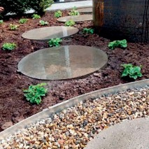 Schellevis® Tegel Grijs rond 60x7 cm