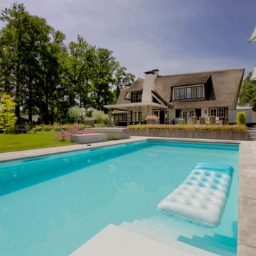 Schellevis® Zwembadrand Antraciet 100x100x5 cm