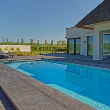 Schellevis® Zwembadrand hoekstuk verstek rechts Taupe 100/60x40x5 cm